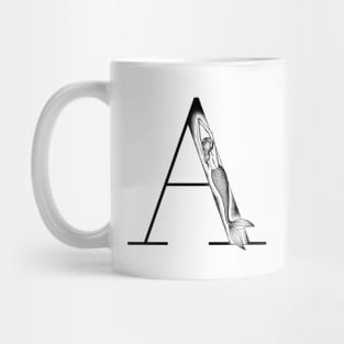 Mermaid Monogram A Mug